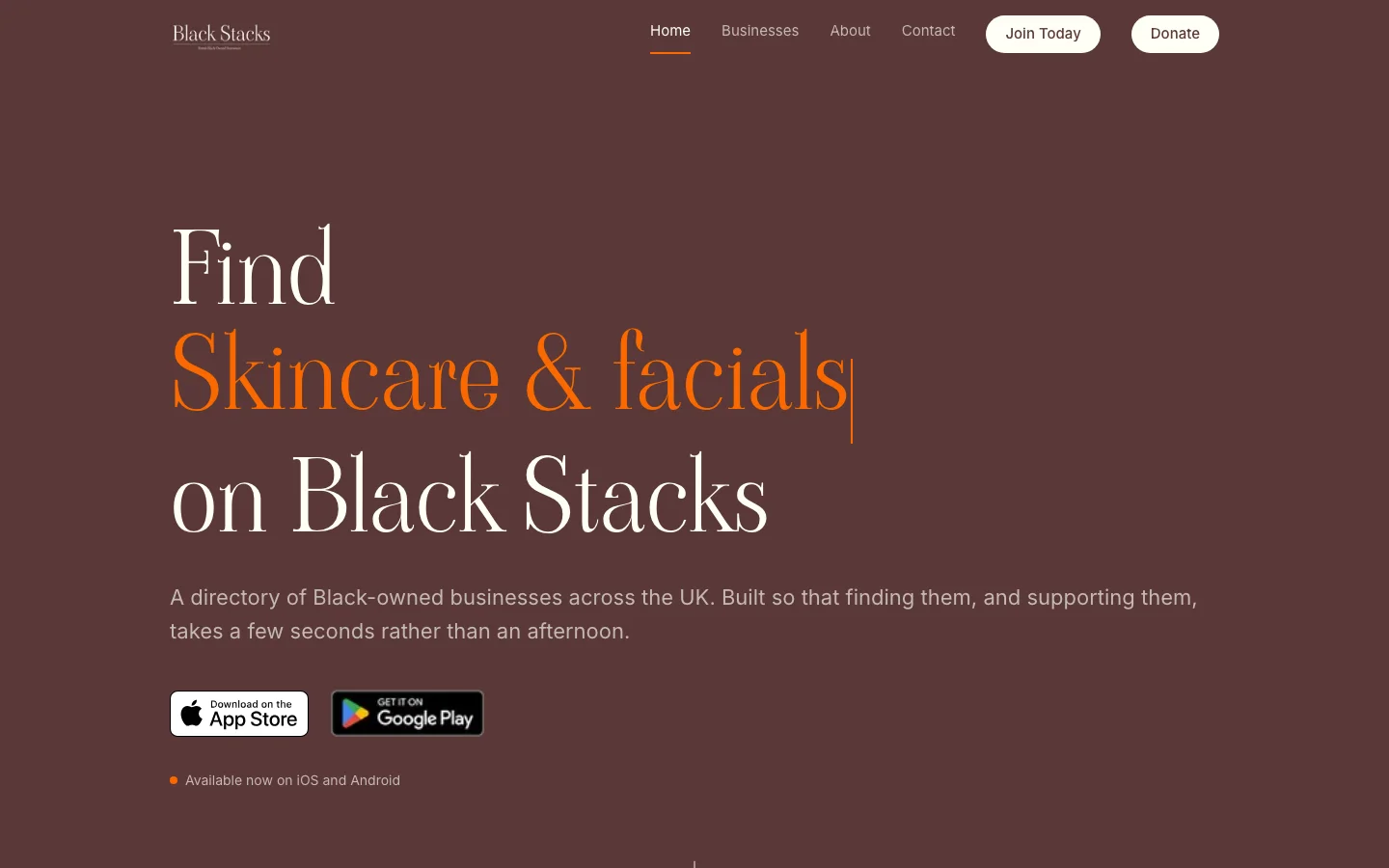 The Black Stacks home page